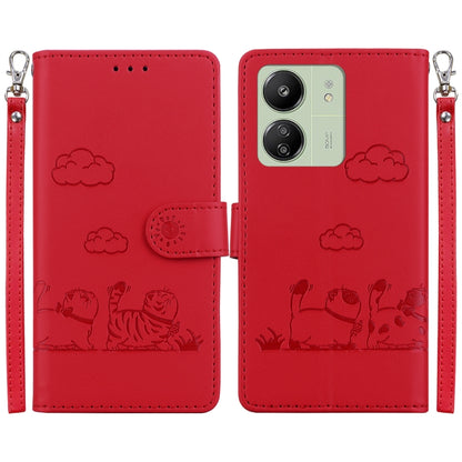 Cute Cats RFID Leather Phone Case, For Redmi K80 / K80 Pro / Xiaomi Poco F7 Pro, For Redmi Note 14 4G 164.84mm, For Redmi Turbo 4 / Xiaomi Poco X7 Pro, For Redmi Note 14 4G 163.25mm, For Redmi Note 14 5G, For Redmi Note 14 Pro / Note 14 Pro+ 5G        ...