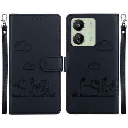 Cute Cats RFID Leather Phone Case, For Redmi K80 / K80 Pro / Xiaomi Poco F7 Pro, For Redmi Note 14 4G 164.84mm, For Redmi Turbo 4 / Xiaomi Poco X7 Pro, For Redmi Note 14 4G 163.25mm, For Redmi Note 14 5G, For Redmi Note 14 Pro / Note 14 Pro+ 5G        ...
