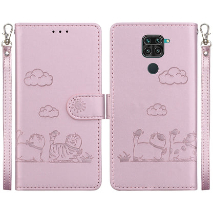Cute Cats RFID Leather Phone Case, For Redmi 9A / 9i Sport, For Redmi 9 / 9 Prime, For Redmi Note 9 / 10X 4G