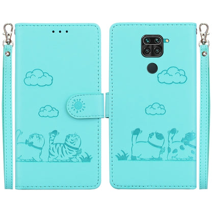 Cute Cats RFID Leather Phone Case, For Redmi 9A / 9i Sport, For Redmi 9 / 9 Prime, For Redmi Note 9 / 10X 4G