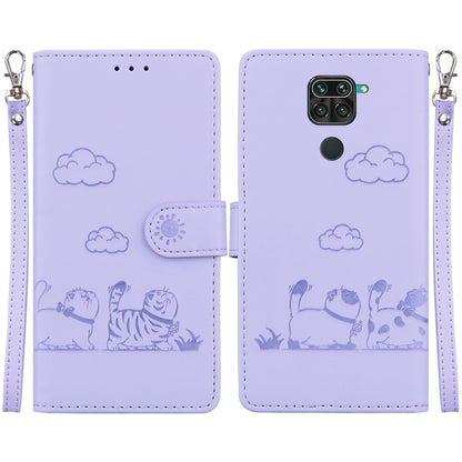 Cute Cats RFID Leather Phone Case, For Redmi 9A / 9i Sport, For Redmi 9 / 9 Prime, For Redmi Note 9 / 10X 4G