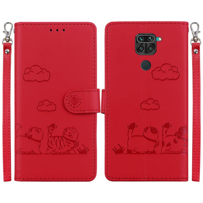 Cute Cats RFID Leather Phone Case, For Redmi 9A / 9i Sport, For Redmi 9 / 9 Prime, For Redmi Note 9 / 10X 4G
