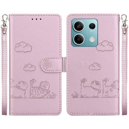 Cute Cats RFID Leather Phone Case, For Redmi K80 / K80 Pro / Xiaomi Poco F7 Pro, For Redmi Note 14 4G 164.84mm, For Redmi Turbo 4 / Xiaomi Poco X7 Pro, For Redmi Note 14 4G 163.25mm, For Redmi Note 14 5G, For Redmi Note 14 Pro / Note 14 Pro+ 5G        ...