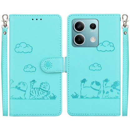 Cute Cats RFID Leather Phone Case, For Redmi K80 / K80 Pro / Xiaomi Poco F7 Pro, For Redmi Note 14 4G 164.84mm, For Redmi Turbo 4 / Xiaomi Poco X7 Pro, For Redmi Note 14 4G 163.25mm, For Redmi Note 14 5G, For Redmi Note 14 Pro / Note 14 Pro+ 5G        ...