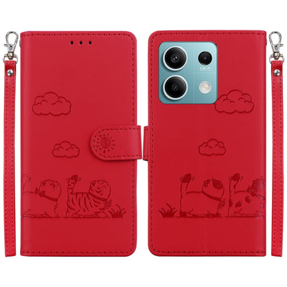 Cute Cats RFID Leather Phone Case, For Redmi K80 / K80 Pro / Xiaomi Poco F7 Pro, For Redmi Note 14 4G 164.84mm, For Redmi Turbo 4 / Xiaomi Poco X7 Pro, For Redmi Note 14 4G 163.25mm, For Redmi Note 14 5G, For Redmi Note 14 Pro / Note 14 Pro+ 5G        ...