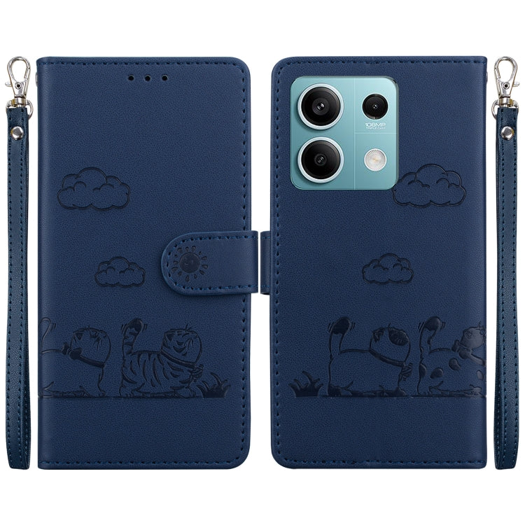 Cute Cats RFID Leather Phone Case, For Redmi K80 / K80 Pro / Xiaomi Poco F7 Pro, For Redmi Note 14 4G 164.84mm, For Redmi Turbo 4 / Xiaomi Poco X7 Pro, For Redmi Note 14 4G 163.25mm, For Redmi Note 14 5G, For Redmi Note 14 Pro / Note 14 Pro+ 5G        ...