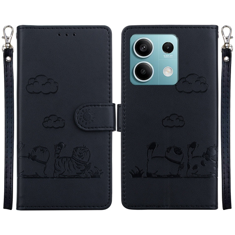 Cute Cats RFID Leather Phone Case, For Redmi K80 / K80 Pro / Xiaomi Poco F7 Pro, For Redmi Note 14 4G 164.84mm, For Redmi Turbo 4 / Xiaomi Poco X7 Pro, For Redmi Note 14 4G 163.25mm, For Redmi Note 14 5G, For Redmi Note 14 Pro / Note 14 Pro+ 5G        ...