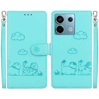 Cute Cats RFID Leather Phone Case, For Redmi K80 / K80 Pro / Xiaomi Poco F7 Pro, For Redmi Note 14 4G 164.84mm, For Redmi Turbo 4 / Xiaomi Poco X7 Pro, For Redmi Note 14 4G 163.25mm, For Redmi Note 14 5G, For Redmi Note 14 Pro / Note 14 Pro+ 5G        ...