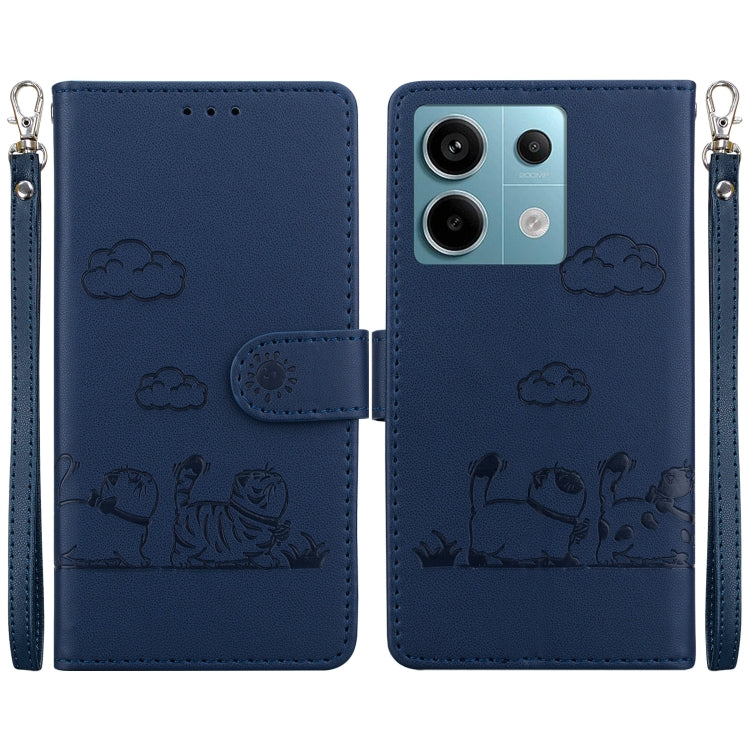 Cute Cats RFID Leather Phone Case, For Redmi K80 / K80 Pro / Xiaomi Poco F7 Pro, For Redmi Note 14 4G 164.84mm, For Redmi Turbo 4 / Xiaomi Poco X7 Pro, For Redmi Note 14 4G 163.25mm, For Redmi Note 14 5G, For Redmi Note 14 Pro / Note 14 Pro+ 5G        ...