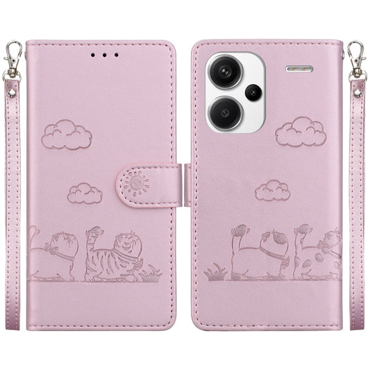Cute Cats RFID Leather Phone Case, For Redmi Note 13 Pro+ 5G, For Redmi K60 Ultra, For Redmi 12 4G / 5G, For Redmi Note 12S, For Redmi A1+ 4G Global, For Redmi Note 12 Pro 4G, For Redmi Note 12 4G Global, For Redmi A1 / A2, For Redmi Note 12 Pro+ Globa...
