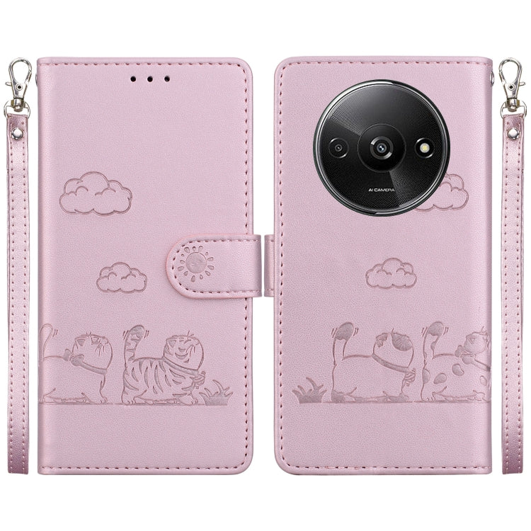 Cute Cats RFID Leather Phone Case, For Redmi K80 / K80 Pro / Xiaomi Poco F7 Pro, For Redmi Note 14 4G 164.84mm, For Redmi Turbo 4 / Xiaomi Poco X7 Pro, For Redmi Note 14 4G 163.25mm, For Redmi Note 14 5G, For Redmi Note 14 Pro / Note 14 Pro+ 5G        ...