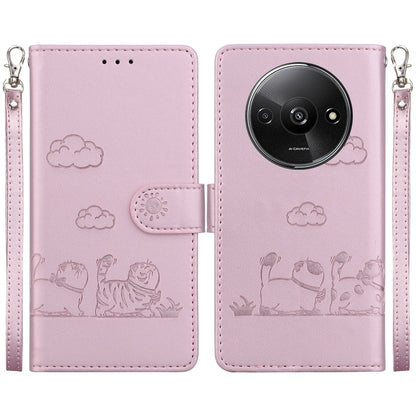 Cute Cats RFID Leather Phone Case, For Redmi K80 / K80 Pro / Xiaomi Poco F7 Pro, For Redmi Note 14 4G 164.84mm, For Redmi Turbo 4 / Xiaomi Poco X7 Pro, For Redmi Note 14 4G 163.25mm, For Redmi Note 14 5G, For Redmi Note 14 Pro / Note 14 Pro+ 5G        ...