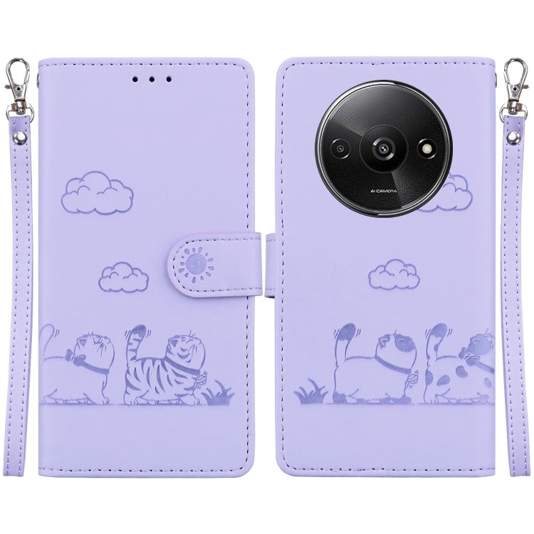 Cute Cats RFID Leather Phone Case, For Redmi K80 / K80 Pro / Xiaomi Poco F7 Pro, For Redmi Note 14 4G 164.84mm, For Redmi Turbo 4 / Xiaomi Poco X7 Pro, For Redmi Note 14 4G 163.25mm, For Redmi Note 14 5G, For Redmi Note 14 Pro / Note 14 Pro+ 5G        ...