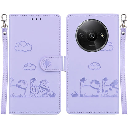Cute Cats RFID Leather Phone Case, For Redmi K80 / K80 Pro / Xiaomi Poco F7 Pro, For Redmi Note 14 4G 164.84mm, For Redmi Turbo 4 / Xiaomi Poco X7 Pro, For Redmi Note 14 4G 163.25mm, For Redmi Note 14 5G, For Redmi Note 14 Pro / Note 14 Pro+ 5G        ...