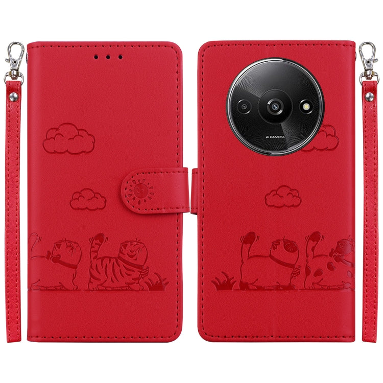 Cute Cats RFID Leather Phone Case, For Redmi K80 / K80 Pro / Xiaomi Poco F7 Pro, For Redmi Note 14 4G 164.84mm, For Redmi Turbo 4 / Xiaomi Poco X7 Pro, For Redmi Note 14 4G 163.25mm, For Redmi Note 14 5G, For Redmi Note 14 Pro / Note 14 Pro+ 5G        ...