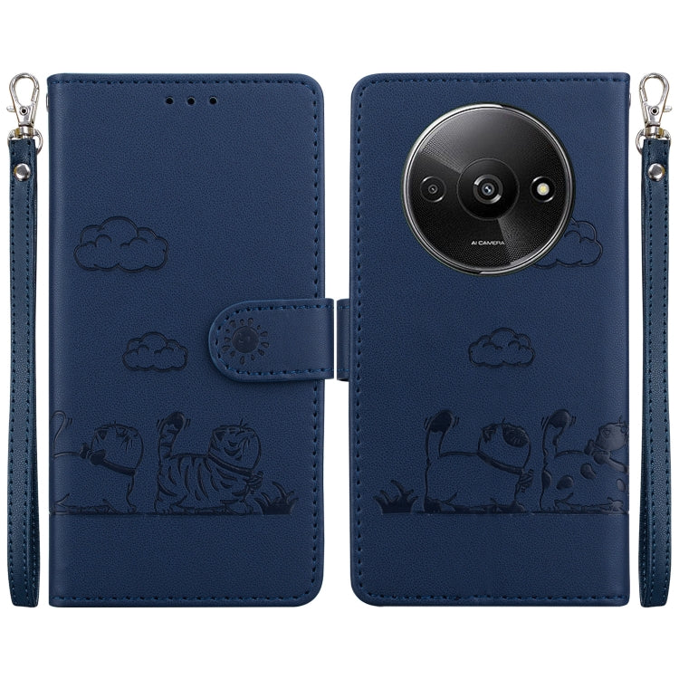 Cute Cats RFID Leather Phone Case, For Redmi K80 / K80 Pro / Xiaomi Poco F7 Pro, For Redmi Note 14 4G 164.84mm, For Redmi Turbo 4 / Xiaomi Poco X7 Pro, For Redmi Note 14 4G 163.25mm, For Redmi Note 14 5G, For Redmi Note 14 Pro / Note 14 Pro+ 5G        ...
