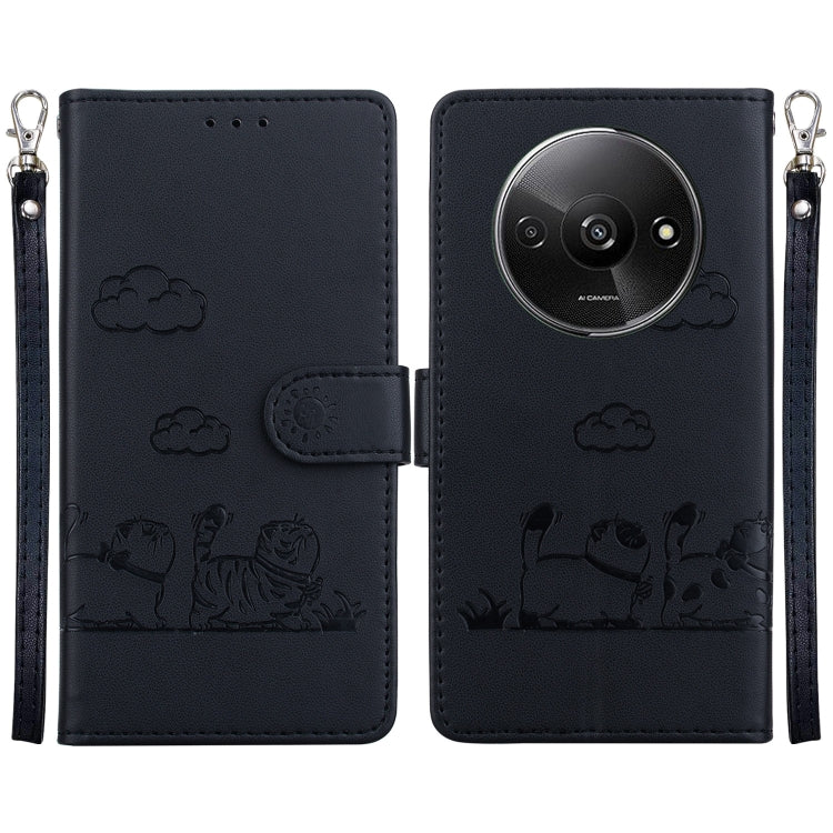 Cute Cats RFID Leather Phone Case, For Redmi K80 / K80 Pro / Xiaomi Poco F7 Pro, For Redmi Note 14 4G 164.84mm, For Redmi Turbo 4 / Xiaomi Poco X7 Pro, For Redmi Note 14 4G 163.25mm, For Redmi Note 14 5G, For Redmi Note 14 Pro / Note 14 Pro+ 5G        ...