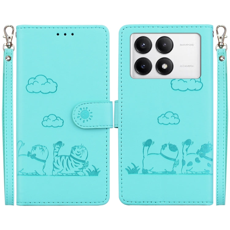 Cute Cats RFID Leather Phone Case, For Redmi K80 / K80 Pro / Xiaomi Poco F7 Pro, For Redmi Note 14 4G 164.84mm, For Redmi Turbo 4 / Xiaomi Poco X7 Pro, For Redmi Note 14 4G 163.25mm, For Redmi Note 14 5G, For Redmi Note 14 Pro / Note 14 Pro+ 5G        ...