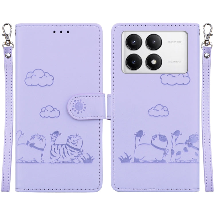Cute Cats RFID Leather Phone Case, For Redmi K80 / K80 Pro / Xiaomi Poco F7 Pro, For Redmi Note 14 4G 164.84mm, For Redmi Turbo 4 / Xiaomi Poco X7 Pro, For Redmi Note 14 4G 163.25mm, For Redmi Note 14 5G, For Redmi Note 14 Pro / Note 14 Pro+ 5G        ...