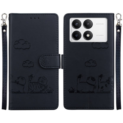 Cute Cats RFID Leather Phone Case, For Redmi K80 / K80 Pro / Xiaomi Poco F7 Pro, For Redmi Note 14 4G 164.84mm, For Redmi Turbo 4 / Xiaomi Poco X7 Pro, For Redmi Note 14 4G 163.25mm, For Redmi Note 14 5G, For Redmi Note 14 Pro / Note 14 Pro+ 5G        ...