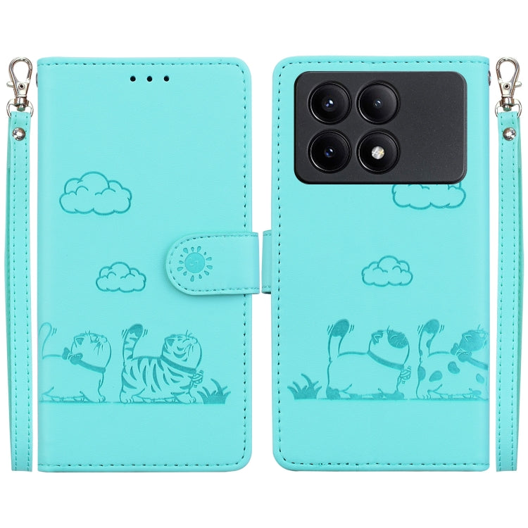 Cute Cats RFID Leather Phone Case, For Redmi K80 / K80 Pro / Xiaomi Poco F7 Pro, For Redmi Note 14 4G 164.84mm, For Redmi Turbo 4 / Xiaomi Poco X7 Pro, For Redmi Note 14 4G 163.25mm, For Redmi Note 14 5G, For Redmi Note 14 Pro / Note 14 Pro+ 5G        ...