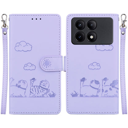 Cute Cats RFID Leather Phone Case, For Redmi K80 / K80 Pro / Xiaomi Poco F7 Pro, For Redmi Note 14 4G 164.84mm, For Redmi Turbo 4 / Xiaomi Poco X7 Pro, For Redmi Note 14 4G 163.25mm, For Redmi Note 14 5G, For Redmi Note 14 Pro / Note 14 Pro+ 5G        ...