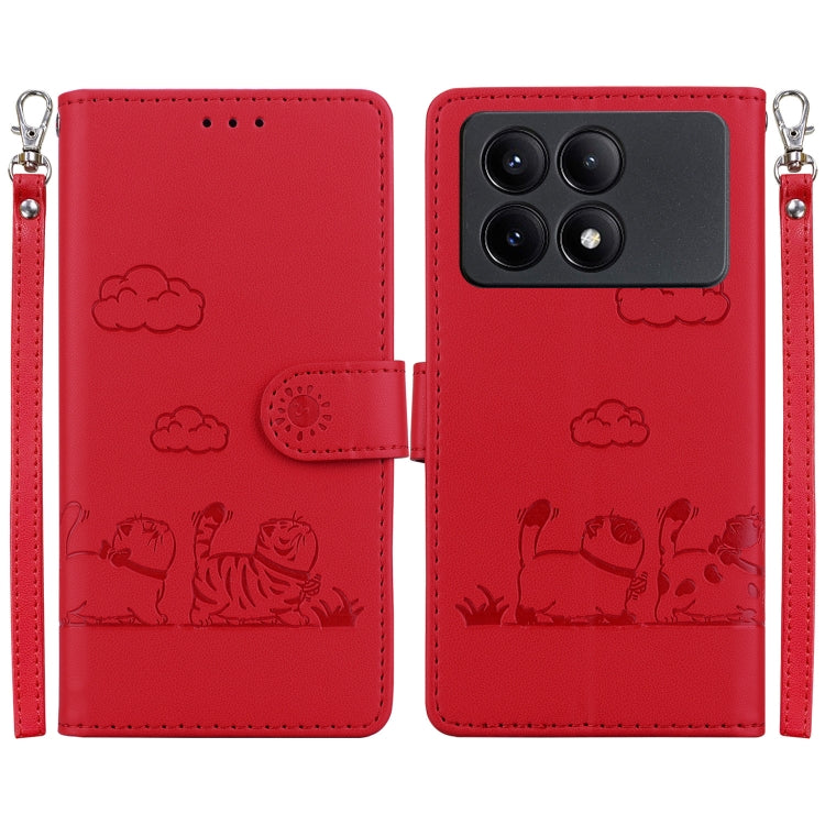 Cute Cats RFID Leather Phone Case, For Redmi K80 / K80 Pro / Xiaomi Poco F7 Pro, For Redmi Note 14 4G 164.84mm, For Redmi Turbo 4 / Xiaomi Poco X7 Pro, For Redmi Note 14 4G 163.25mm, For Redmi Note 14 5G, For Redmi Note 14 Pro / Note 14 Pro+ 5G        ...