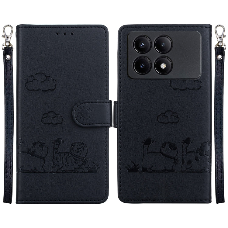 Cute Cats RFID Leather Phone Case, For Redmi K80 / K80 Pro / Xiaomi Poco F7 Pro, For Redmi Note 14 4G 164.84mm, For Redmi Turbo 4 / Xiaomi Poco X7 Pro, For Redmi Note 14 4G 163.25mm, For Redmi Note 14 5G, For Redmi Note 14 Pro / Note 14 Pro+ 5G        ...