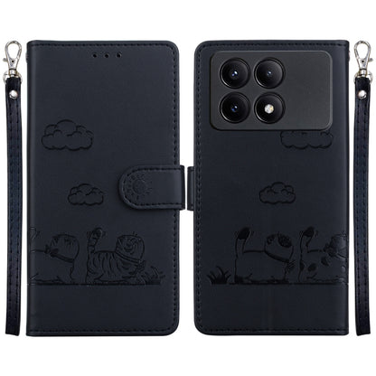 Cute Cats RFID Leather Phone Case, For Redmi K80 / K80 Pro / Xiaomi Poco F7 Pro, For Redmi Note 14 4G 164.84mm, For Redmi Turbo 4 / Xiaomi Poco X7 Pro, For Redmi Note 14 4G 163.25mm, For Redmi Note 14 5G, For Redmi Note 14 Pro / Note 14 Pro+ 5G        ...