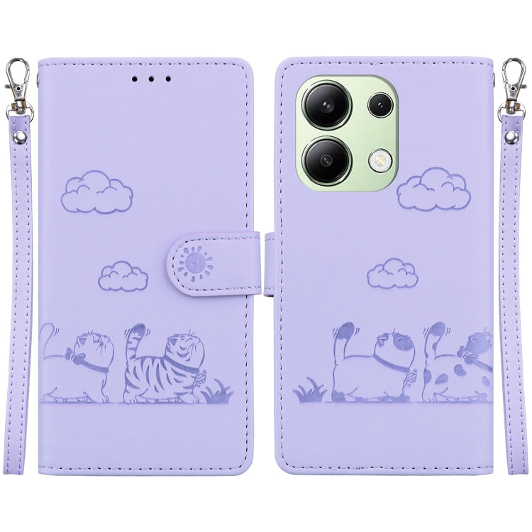Cute Cats RFID Leather Phone Case, For Redmi K80 / K80 Pro / Xiaomi Poco F7 Pro, For Redmi Note 14 4G 164.84mm, For Redmi Turbo 4 / Xiaomi Poco X7 Pro, For Redmi Note 14 4G 163.25mm, For Redmi Note 14 5G, For Redmi Note 14 Pro / Note 14 Pro+ 5G        ...