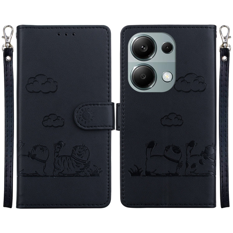 Cute Cats RFID Leather Phone Case, For Redmi K80 / K80 Pro / Xiaomi Poco F7 Pro, For Redmi Note 14 4G 164.84mm, For Redmi Turbo 4 / Xiaomi Poco X7 Pro, For Redmi Note 14 4G 163.25mm, For Redmi Note 14 5G, For Redmi Note 14 Pro / Note 14 Pro+ 5G        ...