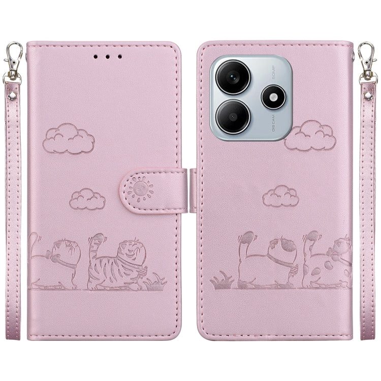 Cute Cats RFID Leather Phone Case, For Redmi K80 / K80 Pro / Xiaomi Poco F7 Pro, For Redmi Note 14 4G 164.84mm, For Redmi Turbo 4 / Xiaomi Poco X7 Pro, For Redmi Note 14 4G 163.25mm, For Redmi Note 14 5G, For Redmi Note 14 Pro / Note 14 Pro+ 5G        ...
