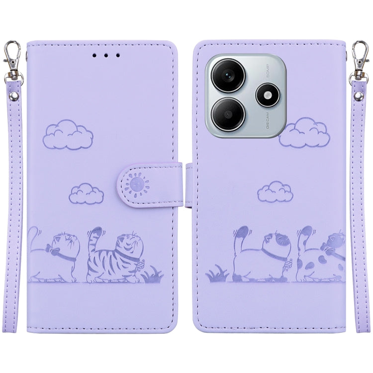 Cute Cats RFID Leather Phone Case, For Redmi K80 / K80 Pro / Xiaomi Poco F7 Pro, For Redmi Note 14 4G 164.84mm, For Redmi Turbo 4 / Xiaomi Poco X7 Pro, For Redmi Note 14 4G 163.25mm, For Redmi Note 14 5G, For Redmi Note 14 Pro / Note 14 Pro+ 5G        ...