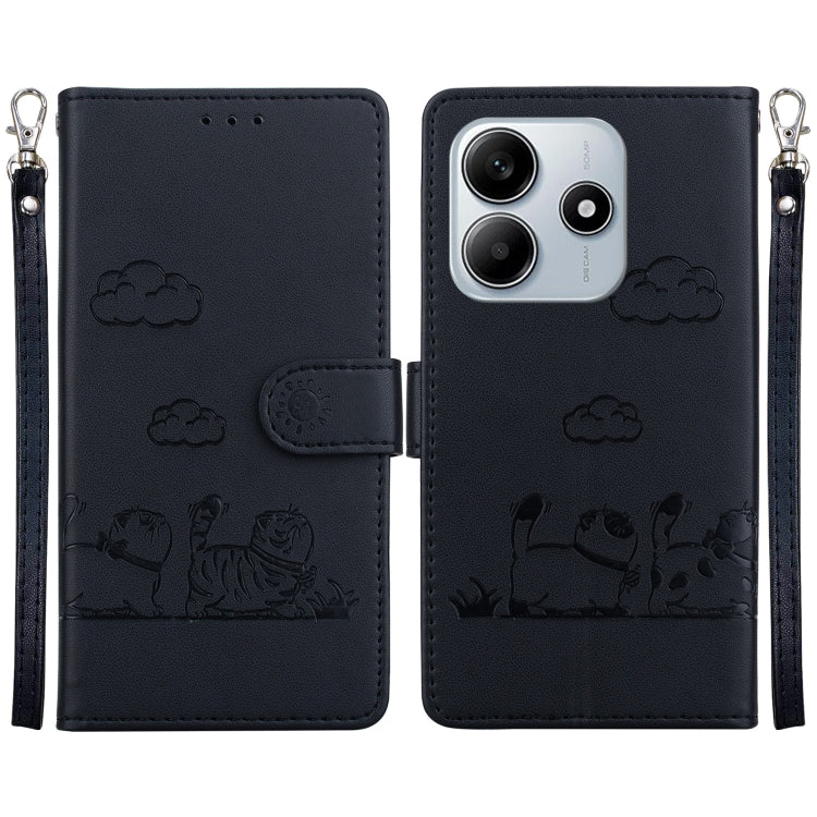 Cute Cats RFID Leather Phone Case, For Redmi K80 / K80 Pro / Xiaomi Poco F7 Pro, For Redmi Note 14 4G 164.84mm, For Redmi Turbo 4 / Xiaomi Poco X7 Pro, For Redmi Note 14 4G 163.25mm, For Redmi Note 14 5G, For Redmi Note 14 Pro / Note 14 Pro+ 5G        ...