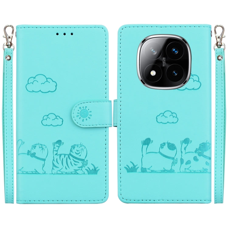 Cute Cats RFID Leather Phone Case, For Redmi K80 / K80 Pro / Xiaomi Poco F7 Pro, For Redmi Note 14 4G 164.84mm, For Redmi Turbo 4 / Xiaomi Poco X7 Pro, For Redmi Note 14 4G 163.25mm, For Redmi Note 14 5G, For Redmi Note 14 Pro / Note 14 Pro+ 5G        ...