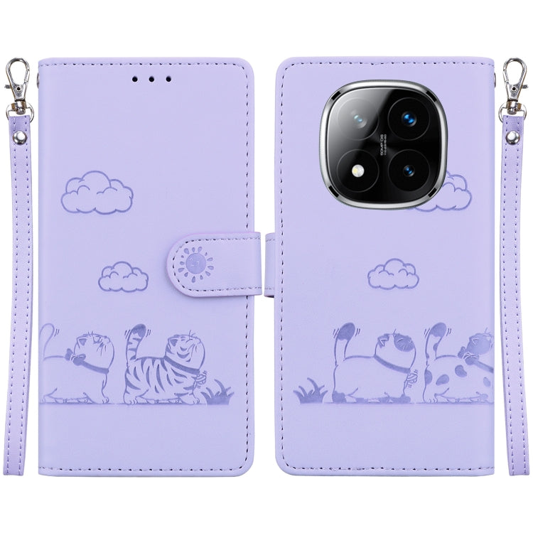 Cute Cats RFID Leather Phone Case, For Redmi K80 / K80 Pro / Xiaomi Poco F7 Pro, For Redmi Note 14 4G 164.84mm, For Redmi Turbo 4 / Xiaomi Poco X7 Pro, For Redmi Note 14 4G 163.25mm, For Redmi Note 14 5G, For Redmi Note 14 Pro / Note 14 Pro+ 5G        ...