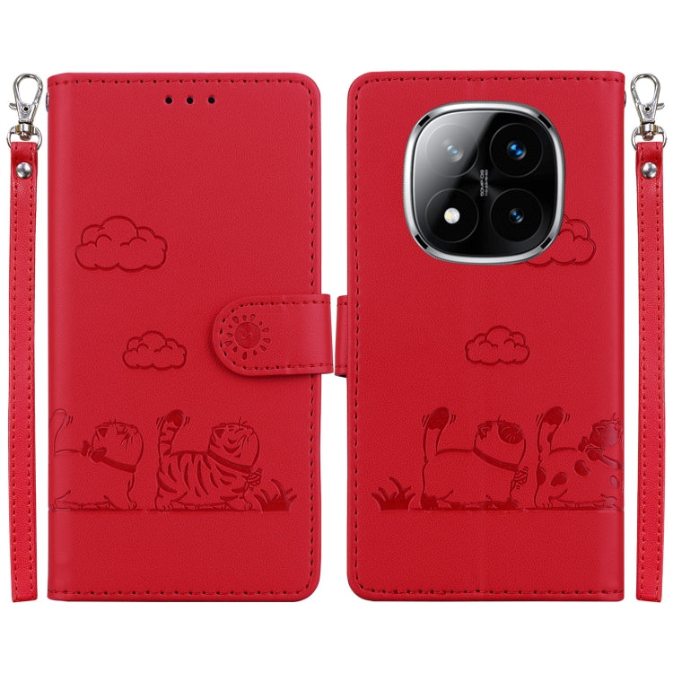 Cute Cats RFID Leather Phone Case, For Redmi K80 / K80 Pro / Xiaomi Poco F7 Pro, For Redmi Note 14 4G 164.84mm, For Redmi Turbo 4 / Xiaomi Poco X7 Pro, For Redmi Note 14 4G 163.25mm, For Redmi Note 14 5G, For Redmi Note 14 Pro / Note 14 Pro+ 5G        ...