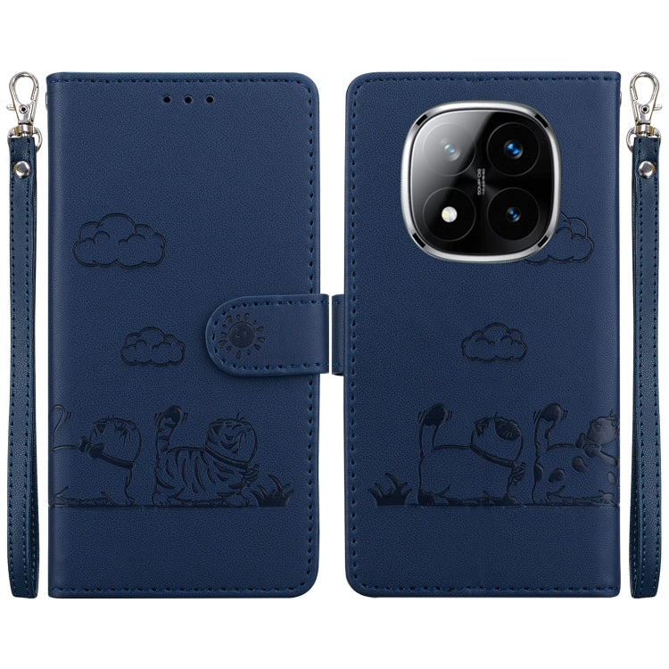 Cute Cats RFID Leather Phone Case, For Redmi K80 / K80 Pro / Xiaomi Poco F7 Pro, For Redmi Note 14 4G 164.84mm, For Redmi Turbo 4 / Xiaomi Poco X7 Pro, For Redmi Note 14 4G 163.25mm, For Redmi Note 14 5G, For Redmi Note 14 Pro / Note 14 Pro+ 5G        ...