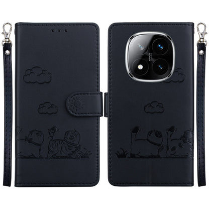 Cute Cats RFID Leather Phone Case, For Redmi K80 / K80 Pro / Xiaomi Poco F7 Pro, For Redmi Note 14 4G 164.84mm, For Redmi Turbo 4 / Xiaomi Poco X7 Pro, For Redmi Note 14 4G 163.25mm, For Redmi Note 14 5G, For Redmi Note 14 Pro / Note 14 Pro+ 5G        ...