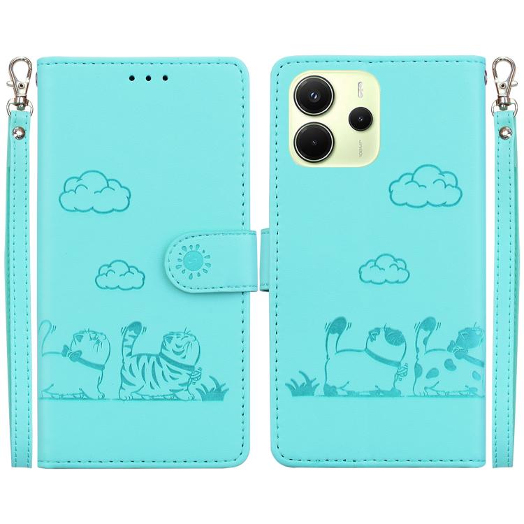 Cute Cats RFID Leather Phone Case, For Redmi K80 / K80 Pro / Xiaomi Poco F7 Pro, For Redmi Note 14 4G 164.84mm, For Redmi Turbo 4 / Xiaomi Poco X7 Pro, For Redmi Note 14 4G 163.25mm, For Redmi Note 14 5G, For Redmi Note 14 Pro / Note 14 Pro+ 5G        ...