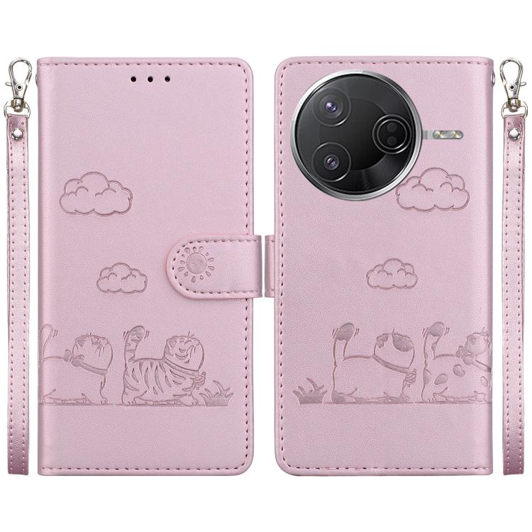 Cute Cats RFID Leather Phone Case, For Redmi K80 / K80 Pro / Xiaomi Poco F7 Pro, For Redmi Note 14 4G 164.84mm, For Redmi Turbo 4 / Xiaomi Poco X7 Pro, For Redmi Note 14 4G 163.25mm, For Redmi Note 14 5G, For Redmi Note 14 Pro / Note 14 Pro+ 5G        ...