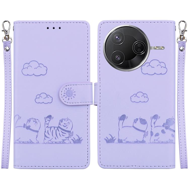Cute Cats RFID Leather Phone Case, For Redmi K80 / K80 Pro / Xiaomi Poco F7 Pro, For Redmi Note 14 4G 164.84mm, For Redmi Turbo 4 / Xiaomi Poco X7 Pro, For Redmi Note 14 4G 163.25mm, For Redmi Note 14 5G, For Redmi Note 14 Pro / Note 14 Pro+ 5G        ...