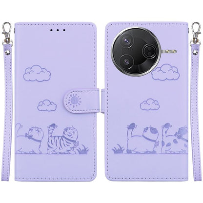 Cute Cats RFID Leather Phone Case, For Redmi K80 / K80 Pro / Xiaomi Poco F7 Pro, For Redmi Note 14 4G 164.84mm, For Redmi Turbo 4 / Xiaomi Poco X7 Pro, For Redmi Note 14 4G 163.25mm, For Redmi Note 14 5G, For Redmi Note 14 Pro / Note 14 Pro+ 5G        ...