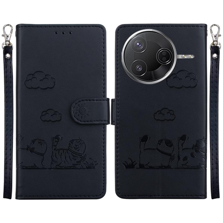 Cute Cats RFID Leather Phone Case, For Redmi K80 / K80 Pro / Xiaomi Poco F7 Pro, For Redmi Note 14 4G 164.84mm, For Redmi Turbo 4 / Xiaomi Poco X7 Pro, For Redmi Note 14 4G 163.25mm, For Redmi Note 14 5G, For Redmi Note 14 Pro / Note 14 Pro+ 5G        ...
