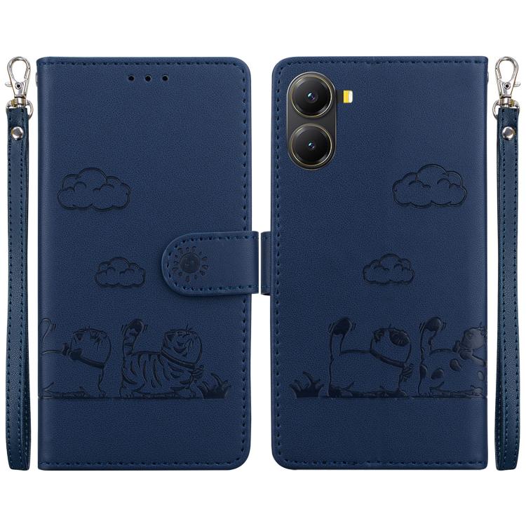 Cute Cats RFID Leather Phone Case, For Redmi K80 / K80 Pro / Xiaomi Poco F7 Pro, For Redmi Note 14 4G 164.84mm, For Redmi Turbo 4 / Xiaomi Poco X7 Pro, For Redmi Note 14 4G 163.25mm, For Redmi Note 14 5G, For Redmi Note 14 Pro / Note 14 Pro+ 5G        ...