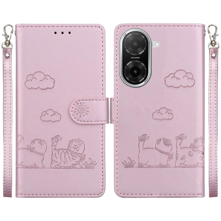 Cute Cats RFID Leather Phone Case, For Redmi A7 Pro 4G / 5G 171mm / Poco C85x 5G, For Redmi 15a 5G, For Redmi Turbo 5 Max 5G / Poco X8 Pro Max 5G, For Redmi Turbo 5 5G / Poco X8 Pro 5G, For Redmi Note 15 Pro+ 5G 163.3mm / Poco M8 Pro 5G                ...