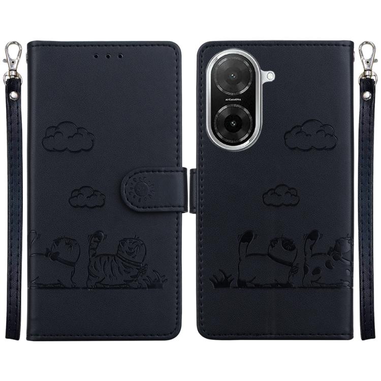 Cute Cats RFID Leather Phone Case, For Redmi A7 Pro 4G / 5G 171mm / Poco C85x 5G, For Redmi 15a 5G, For Redmi Turbo 5 Max 5G / Poco X8 Pro Max 5G, For Redmi Turbo 5 5G / Poco X8 Pro 5G, For Redmi Note 15 Pro+ 5G 163.3mm / Poco M8 Pro 5G                ...