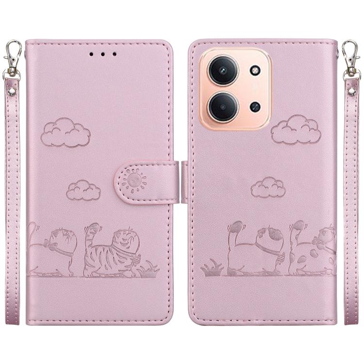 Cute Cats RFID Leather Phone Case, For Redmi A7 Pro 4G / 5G 171mm / Poco C85x 5G, For Redmi 15a 5G, For Redmi Turbo 5 Max 5G / Poco X8 Pro Max 5G, For Redmi Turbo 5 5G / Poco X8 Pro 5G, For Redmi Note 15 Pro+ 5G 163.3mm / Poco M8 Pro 5G                ...