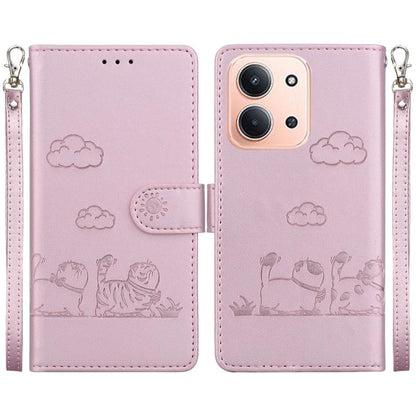 Cute Cats RFID Leather Phone Case, For Redmi A7 Pro 4G / 5G 171mm / Poco C85x 5G, For Redmi 15a 5G, For Redmi Turbo 5 Max 5G / Poco X8 Pro Max 5G, For Redmi Turbo 5 5G / Poco X8 Pro 5G, For Redmi Note 15 Pro+ 5G 163.3mm / Poco M8 Pro 5G                ...