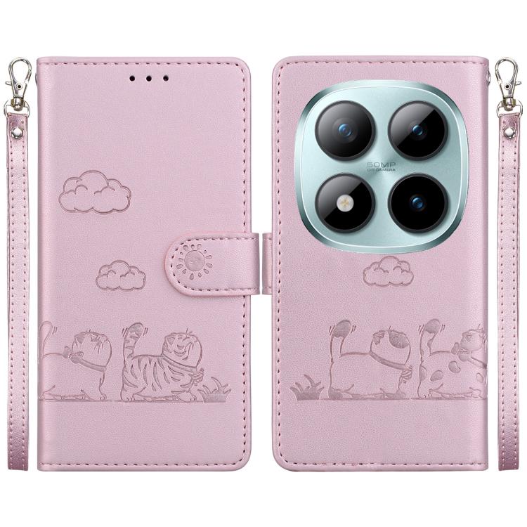 Cute Cats RFID Leather Phone Case, For Redmi A7 Pro 4G / 5G 171mm / Poco C85x 5G, For Redmi 15a 5G, For Redmi Turbo 5 Max 5G / Poco X8 Pro Max 5G, For Redmi Turbo 5 5G / Poco X8 Pro 5G, For Redmi Note 15 Pro+ 5G 163.3mm / Poco M8 Pro 5G                ...